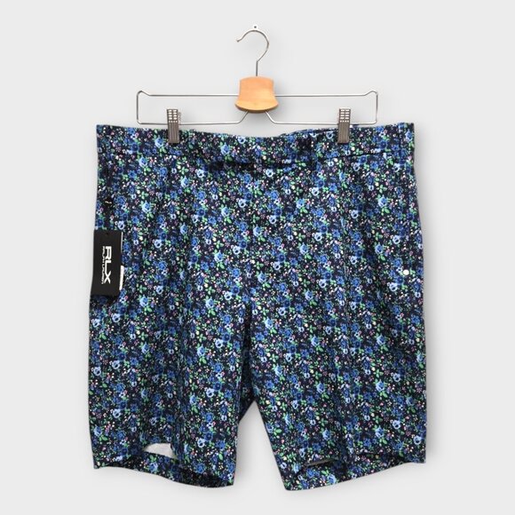 RLX Golf Shorts Men's Printed Tailored Fit (Navy/Multi) - 36